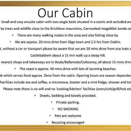 Carrowkeel Cabin Sligo Eksteriør billede
